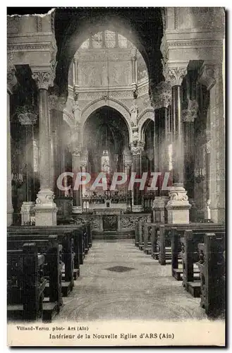 Cartes postales Interieur de la nouvelle eglise d&#39Ars