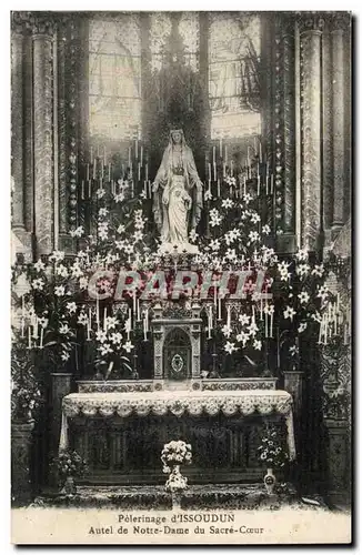 Cartes postales Pelerinage d'Issoudun Autel de Notre Dame du Sacre Coeur