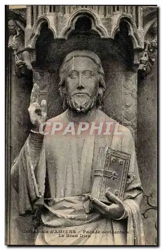 Amiens Ansichtskarte AK Cathedrale Facade occidentale le beau Dieu