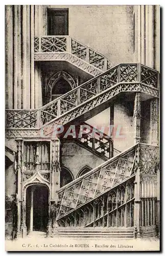 CAthedrale de Rouen Ansichtskarte AK Escalier des Libraires (library stairs)