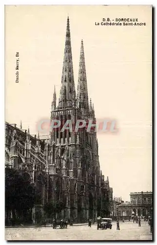 Bordeaux Cartes postales La cathedrale Saint Andre