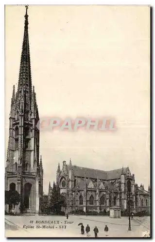 Bordeaux Cartes postales Tour Eglise Saint Michel