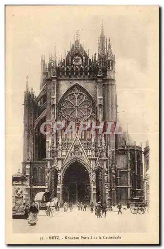 Metz Ansichtskarte AK Nouveau portail de la cathedrale