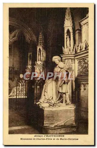 Abbaye d&#39Hautecombe Cartes postales Monument de Charles Felix et de Marie Christine