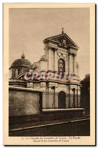 La chapelle des CArmelites a Lisieux La facade