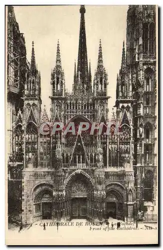 Cathedrale de Rouen Ansichtskarte AK La facade