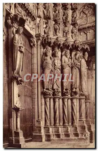 Chartres Ansichtskarte AK La cathedrale Portail nord Sainte Anne Saint Jean Baptiste avec son agneau