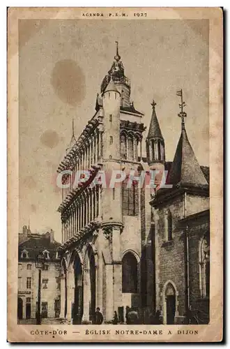 Cartes postales Eglise Note DAme a Dijon