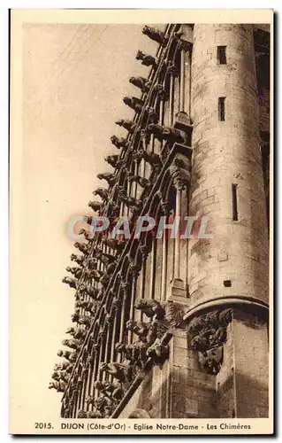 Dijon Ansichtskarte AK Eglise Notre Dame Les Chimeres