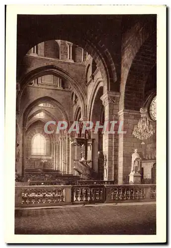 Cathedrale du Puy Ansichtskarte AK La cathedrale Nef centrale Vue du choeur a droite Statue de Saint Louis