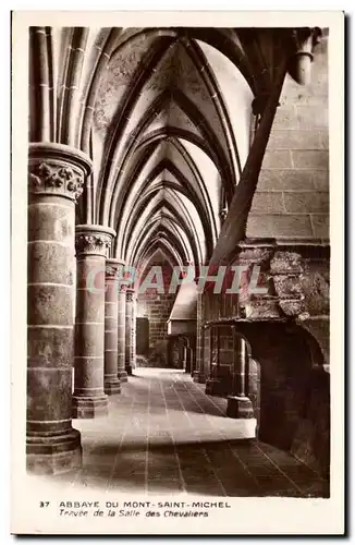 Abbaye du Mont Saint Michel Ansichtskarte AK Travee de la salle des Chevaliers