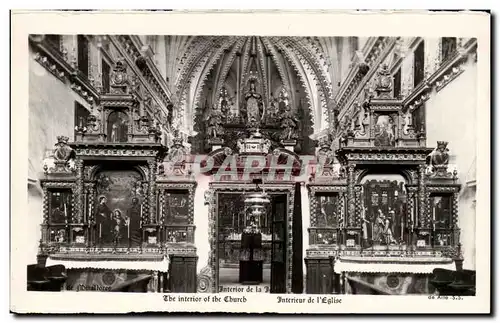 Espagne Espana Miraflores Ansichtskarte AK Interior de la iglesia