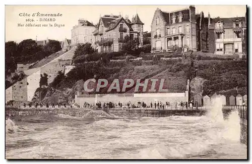 Dinard Cartes postales Mer deferlant sur la plage