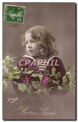 Cartes postales Fantaisie Bonne annee Enfant