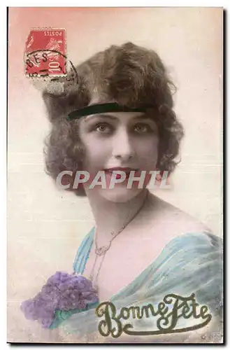 Cartes postales Fantaisie Femme Bonne fete