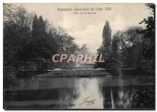 Belgique Belgie Liege Cartes postales Exposition universelle de Liege 1905 Parc de la Boverie
