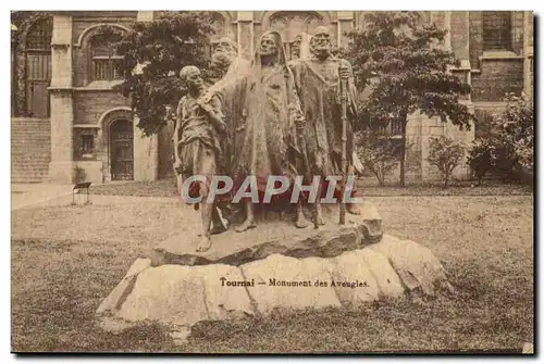 Belgique Belgie Tournai Ansichtskarte AK Monument des aveugles