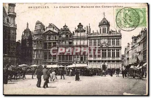Belgique Belgie Bruxelles Brussel Ansichtskarte AK La grand place Maison des Corporations