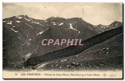 Les Pyrenees Ansichtskarte AK Plateau de Lienz Pierre Pene Pourry et Labas Blanc