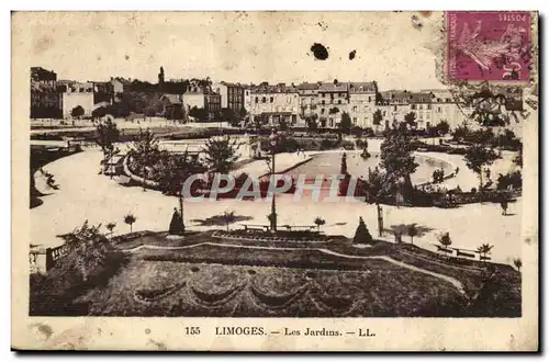 Limoges Cartes postales Les jardins