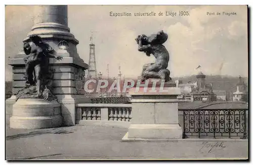 Belgique Belgie Liege Cartes postales Exposition universelle de Liege 1905 Pont de Fragnee