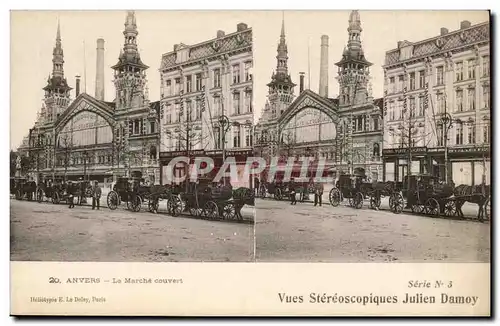 Belgique Belgie Cartes postales Anvers Le marche couvert