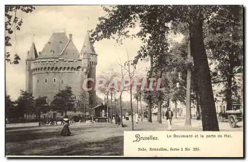 Belgique Belgie Cartes postales BRuxelles Le boulevard et la porte de Hal