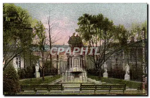 Belgique Belgie Ansichtskarte AK Bruxelles Monument Egmont et de hornes