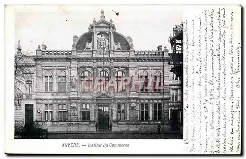 Belgique Belgie Cartes postales Anvers Institut du commerce