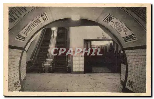 Belgique Belgie Cartes postales Anvers Tunnel pour petions sous l&#39Escaut vue sur l&#39escalier roulatnet asce