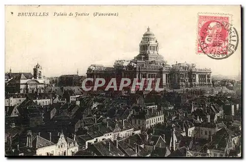 Belgie Belgique Bruxelles Cartes postales Palais de justice (panorama)