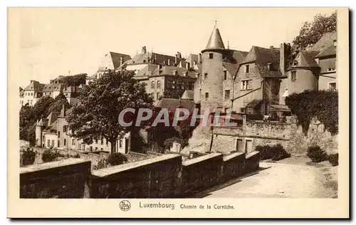Luxembourg Cartes postales Chemin de la corniche