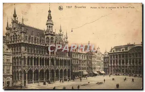 Belgie Belgique Bruxelles Ansichtskarte AK Maison du roi et maisons de la Grand place