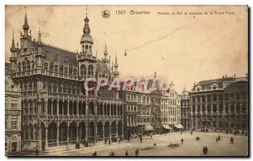 Belgie Belgique Bruxelles Cartes postales Maison du roi et maisons de la Grand place