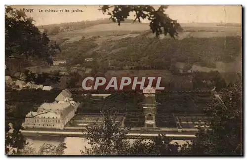 Belgie Belgique Freyr Ansichtskarte AK le chateau et les jardins