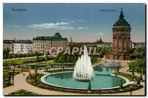 Cartes postales Mannheim Friedrichsplatz