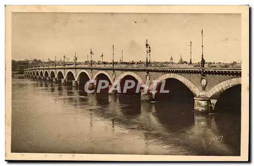 Bordeaux Cartes postales Le pont de Bordeaux Un des ouvrages les plus remarquables de ce genre deschamps et Bill