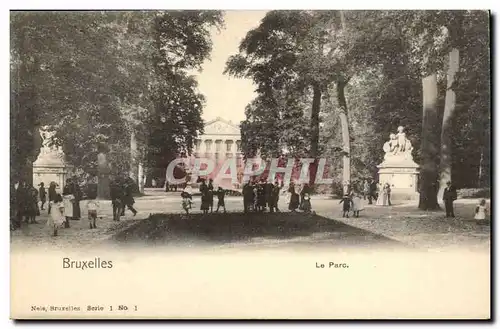 Belgie Belgique Bruxelles Ansichtskarte AK le parc