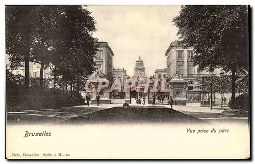 Belgie Belgique Bruxelles Cartes postales Vue prise du parc