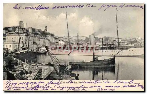 Cannes Ansichtskarte AK Le port (bateau boat)