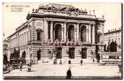 Montpellier Cartes postales Le theatre municipal