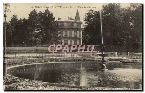 Maisons Lafitte Cartes postales Le parc Place du chateau