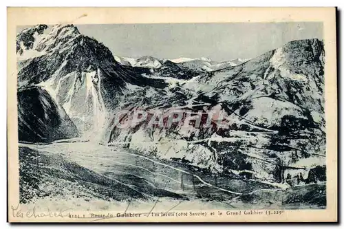 Ansichtskarte AK SAvoie route du Galibier 1ers lacets et le grand Galibier (3229m)