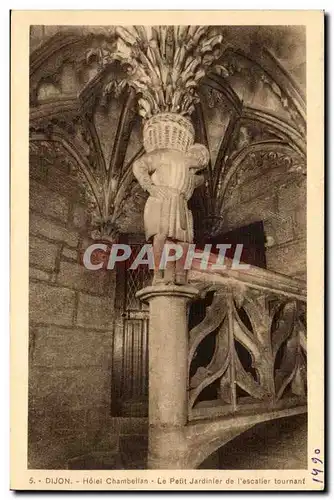 Dijon Cartes postales HotelChambellan Le petit jardinier de l&#39escalier tournant