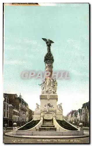 Reims Cartes postales La fontaine de Sube