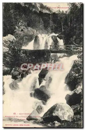 CAuterets Ansichtskarte AK Ensemble de la cascade de Lutour ou de Pisse