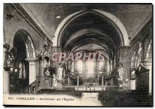 Chelles Cartes postales Interieur de l&#39eglise