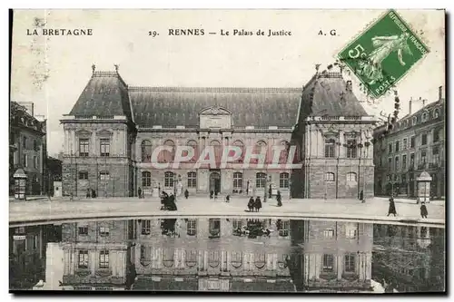 Rennes Cartes postales Le palais de justice