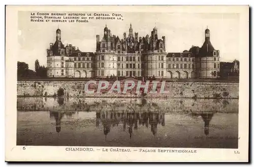 Chambord Ansichtskarte AK Le chateau FAcade septentrionale