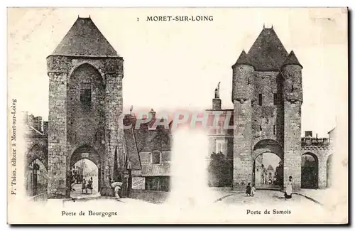 Moret sur Loing Ansichtskarte AK Porte de Bourgogne Porte de SAmois